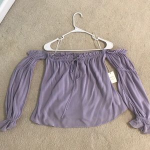 Off the shoulder long sleeve